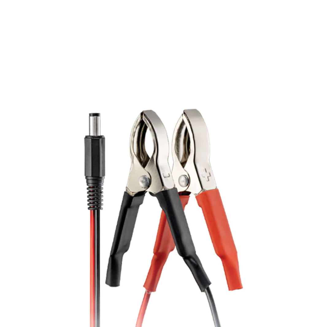 Minelab Official Car Battery Charger Lead (12V Alligator Clips)