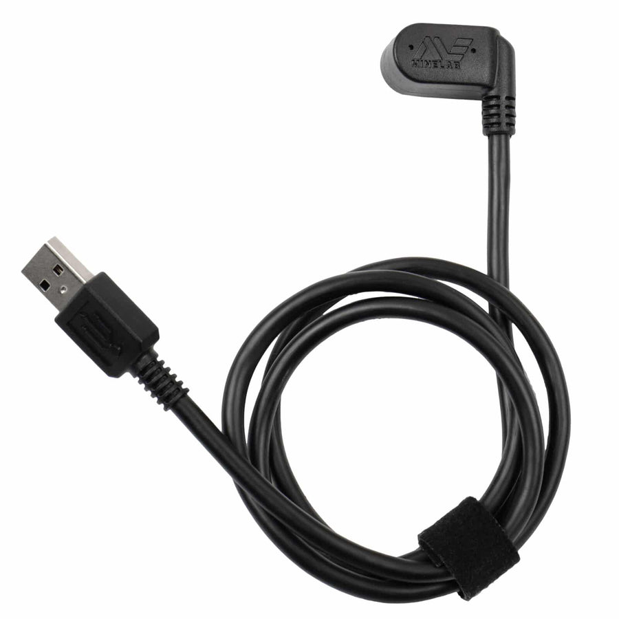 Minelab USB charging cable with magnetic connector for Equinox and Manticore metal detectors