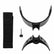 Minelab armrest kit components including arm cup, strap, and rear stand on white background