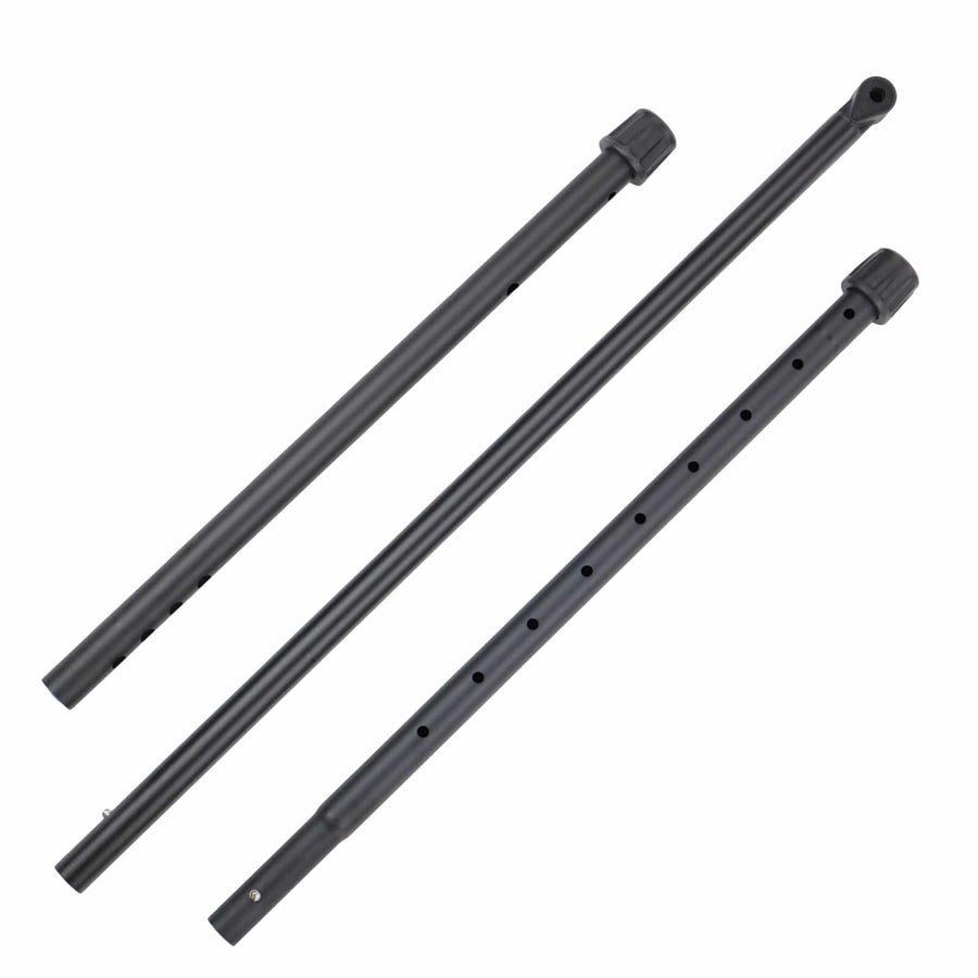 Minelab Equinox shaft kit 3011-0400 with three stem sections displayed