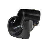 Close-up view of Minelab knuckle protector installation on SDC 2300 coil joint