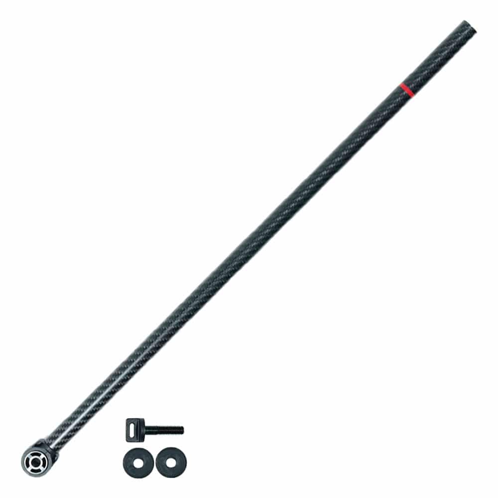 Minelab GPX 6000 lower shaft kit with mounting hardware on white background