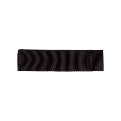 Single Minelab arm strap from 5-pack displayed next to ruler showing construction details and 8-inch length measurement