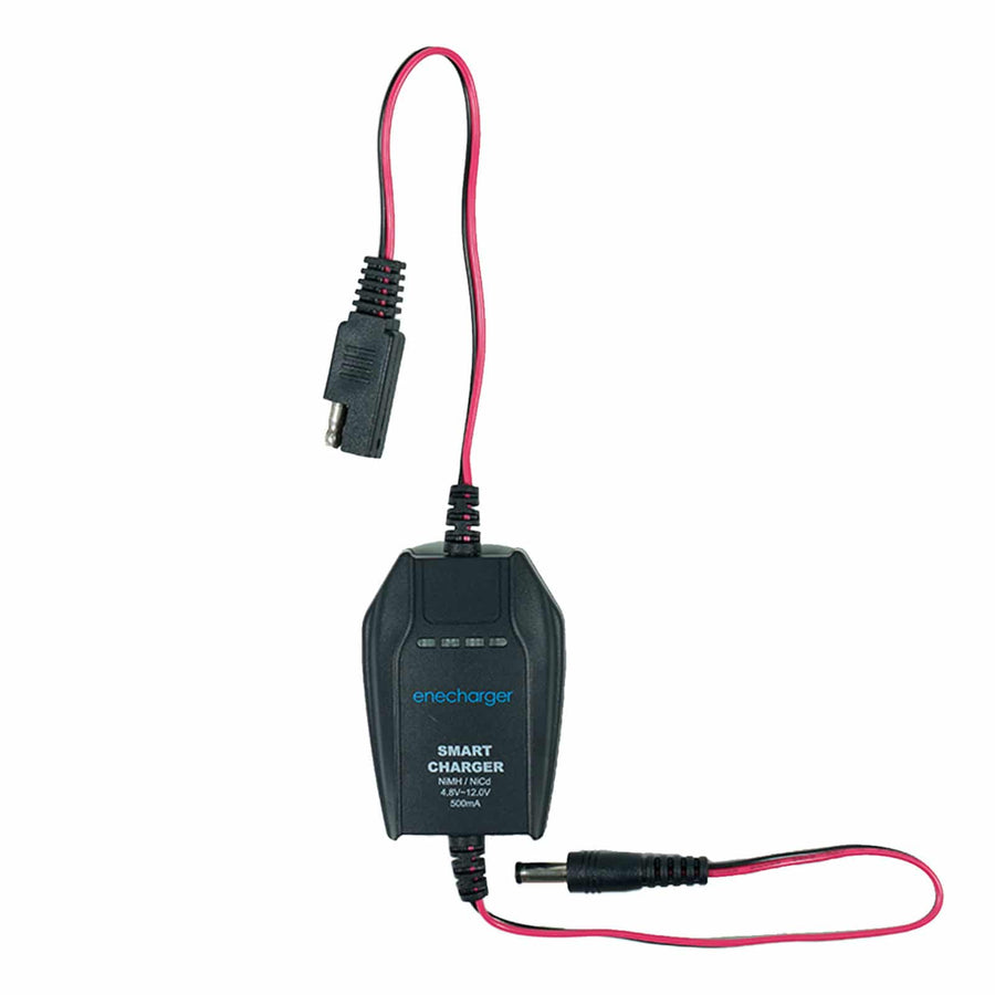 Minelab Excalibur battery charger connection ports and charging indicators