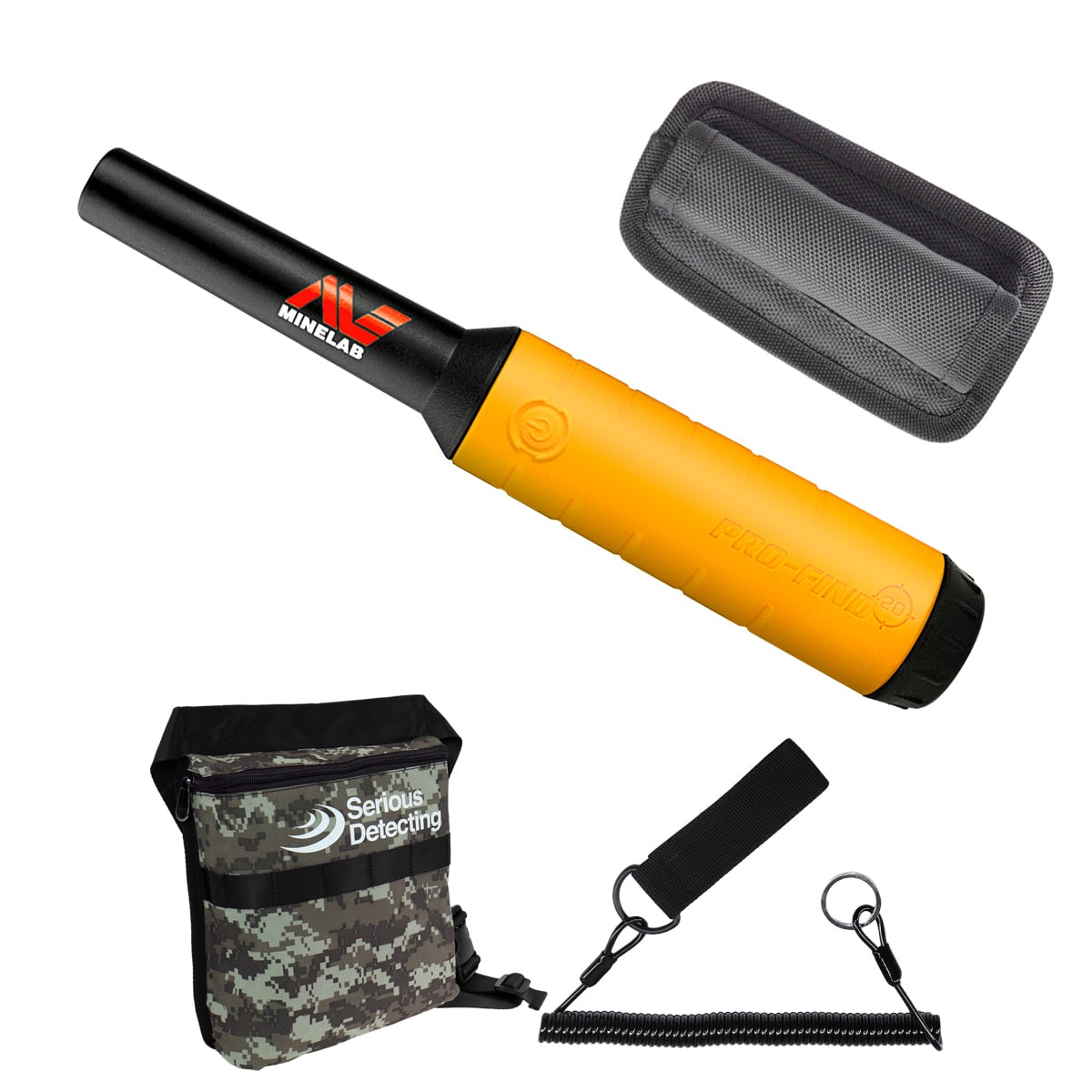 Minelab Pro Find 20 Pinpointer Bundle w/ Camo Bag & Lanyard - PKSD