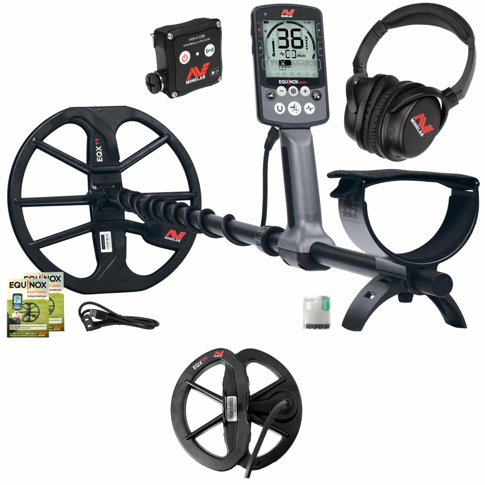 Minelab EQUINOX 800 Metal Detector w/ Minelab and FREE  6″ Search Coil