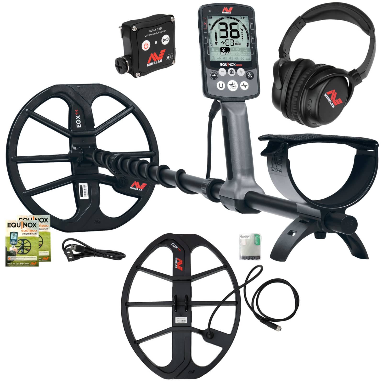 Minelab Equinox 800 Metal Detector w/ 15" Search Coil