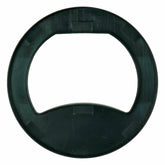 Close-up view of Nokta PulseDive replaceable coil cover showing fit and design