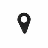 Minelab teardrop washer part 4005-0006 close-up view showing curved design