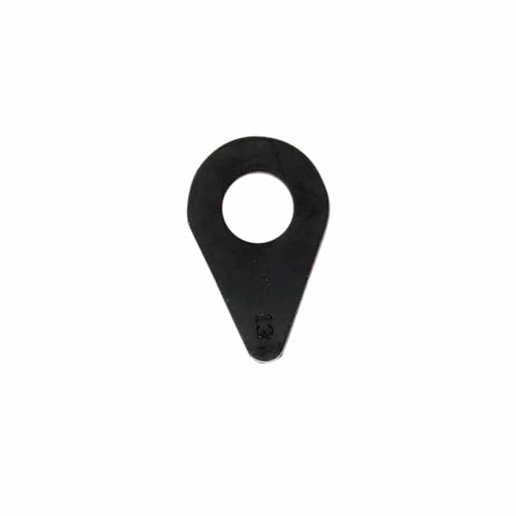 Minelab teardrop washer part 4005-0006 close-up view showing curved design
