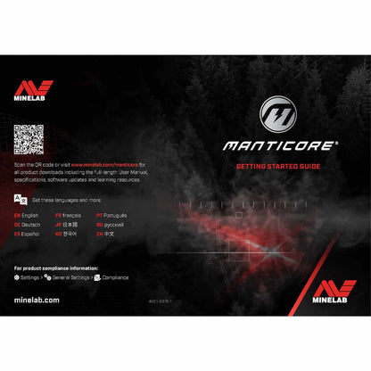 MINELAB Manticore Quick Start Guide