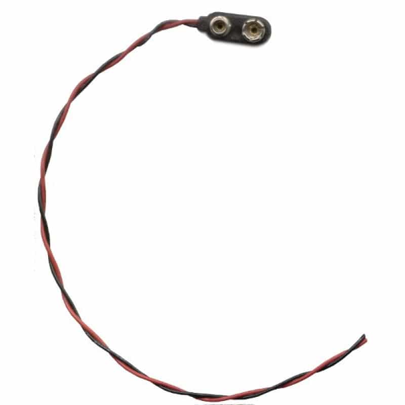 Whites 9v Snap-on Battery Lead