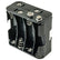 White's 12V 8-cell AA battery holder showing plastic housing and terminal connections