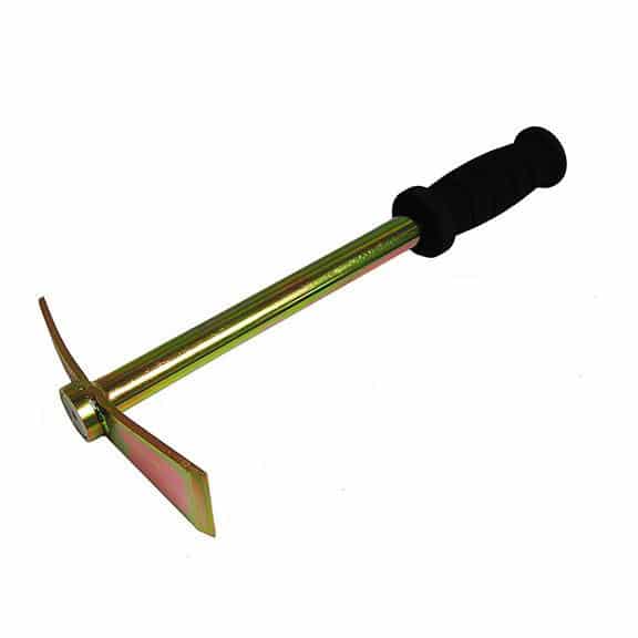 TerraX Ultra-Lite detector pick with super magnet mounted in the steel ring on the head
