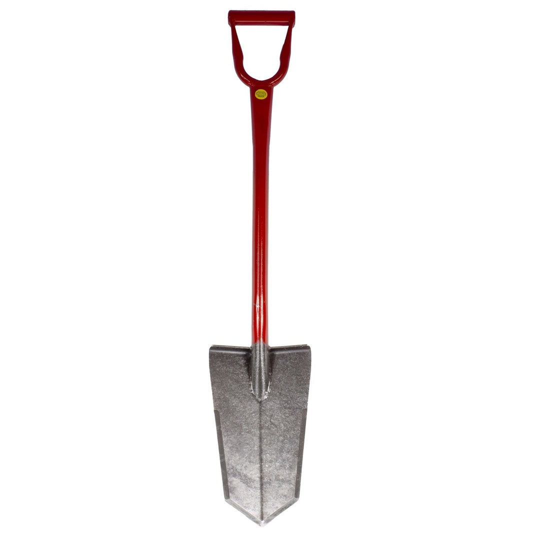 King of Spades Super Sampson Red D-Handle Shovel with heat-treated blade and aircraft-quality steel construction for relic hunting