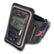 XP Deus metal detector remote control in black armband case with display screen visible
