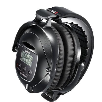 XP Deus WS5 Full-Sized Wireless Headphones with Built-In Display