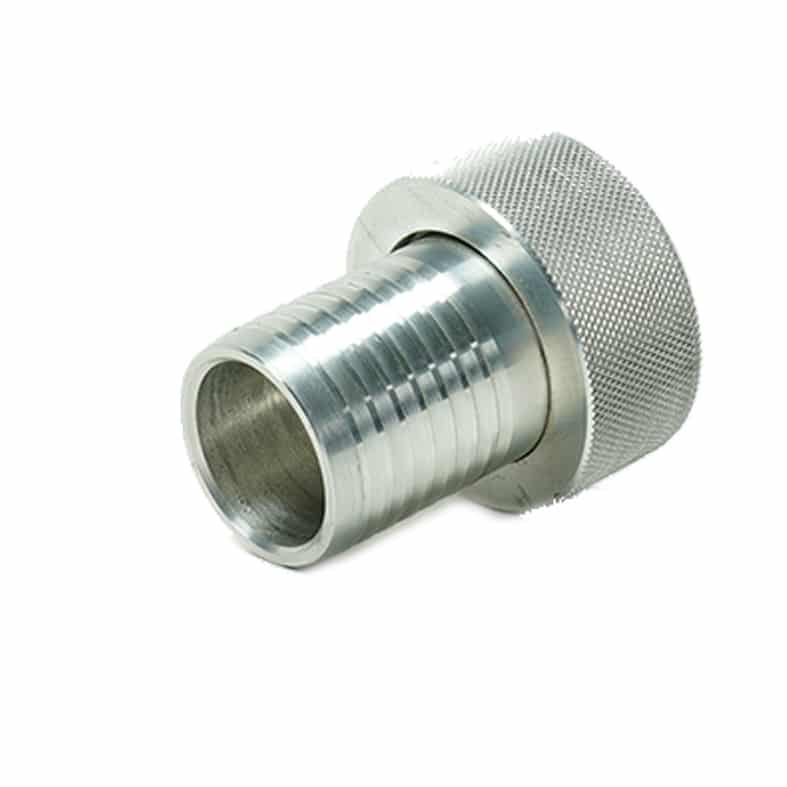 AU Engineering hose connector dimensions and slip fitting detail