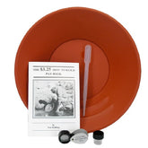 Gold Buddy beginners gold panning kit with red Archer pan, tweezers, vial and instruction book