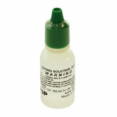 Individual gold testing acid bottle with precision dispenser cap