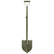 Motley Field Fox adjustable travel shovel in green with D-handle and heat-treated blade