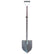 Motley Field Fox metal detecting shovel in chameleon color showing adjustable length mechanism