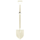 Motley Field Fox field digging shovel in beige with laser-cut hexagon footplates