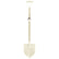Motley Field Fox field digging shovel in beige with laser-cut hexagon footplates