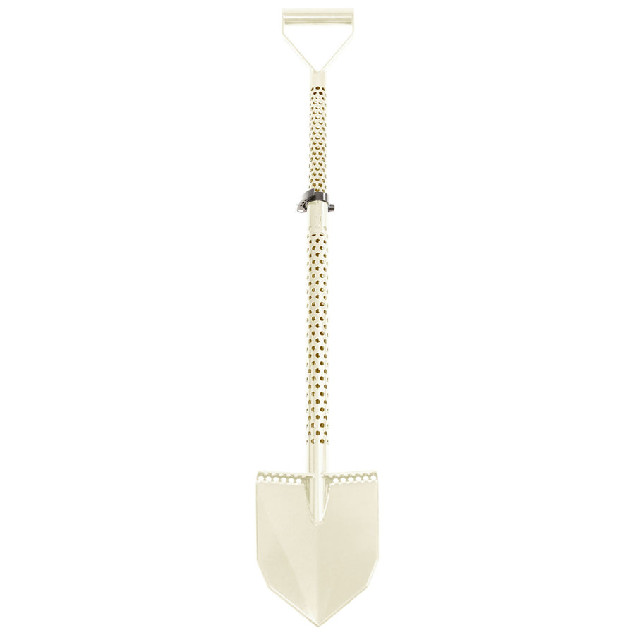 Motley Field Fox field digging shovel in beige with laser-cut hexagon footplates