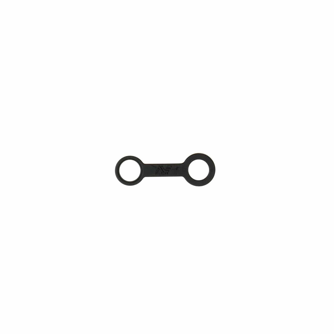 Minelab headphone connector tether for Equinox metal detectors with cable relief design