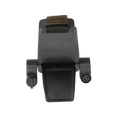 Close-up view of Minelab armrest assembly showing mounting hardware