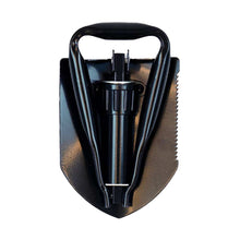 Premium Quality Black Tri-Fold Serrated Shovel w/Carrying Case 23"