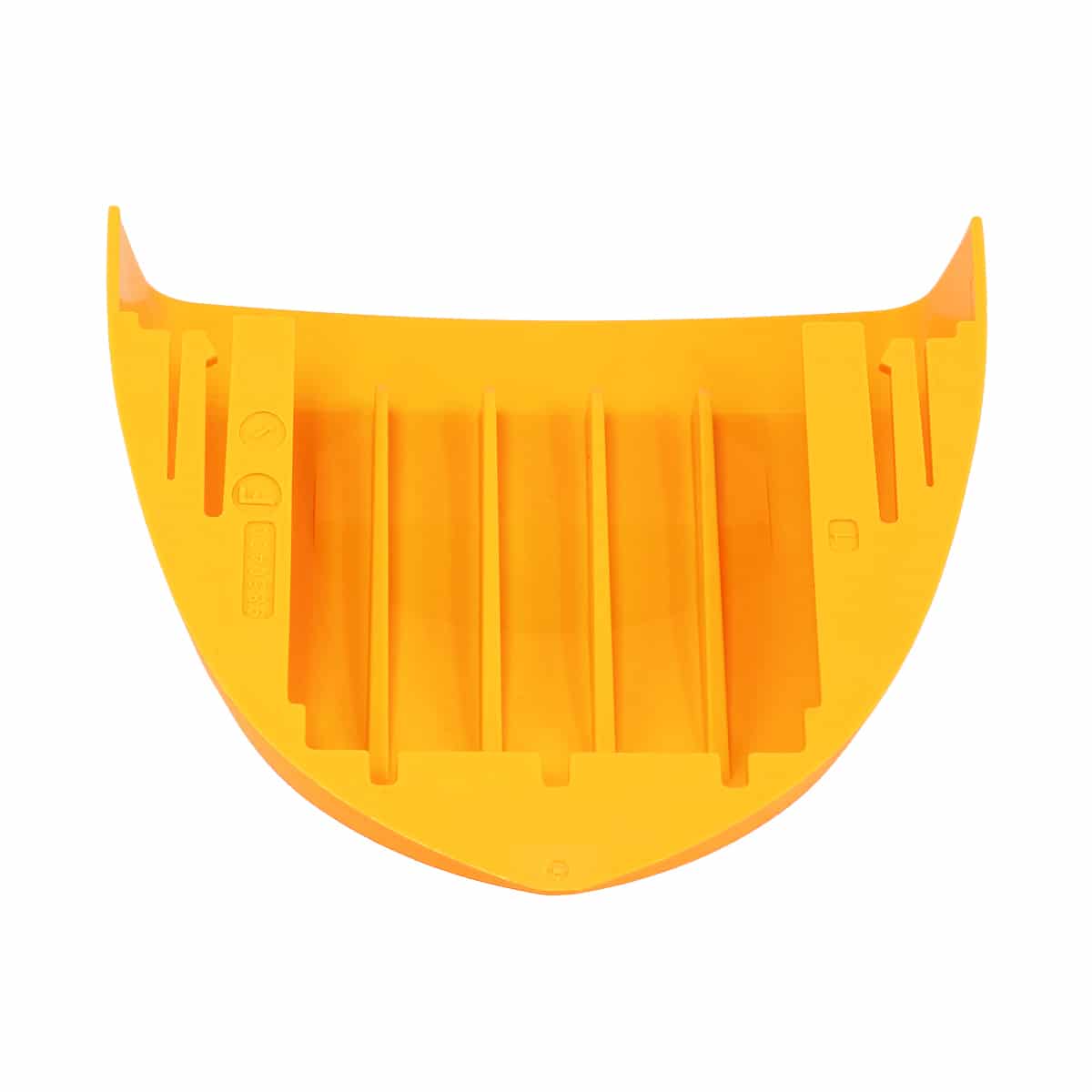 The underside of the Battery Cover shows four slots where the double A batteries go.