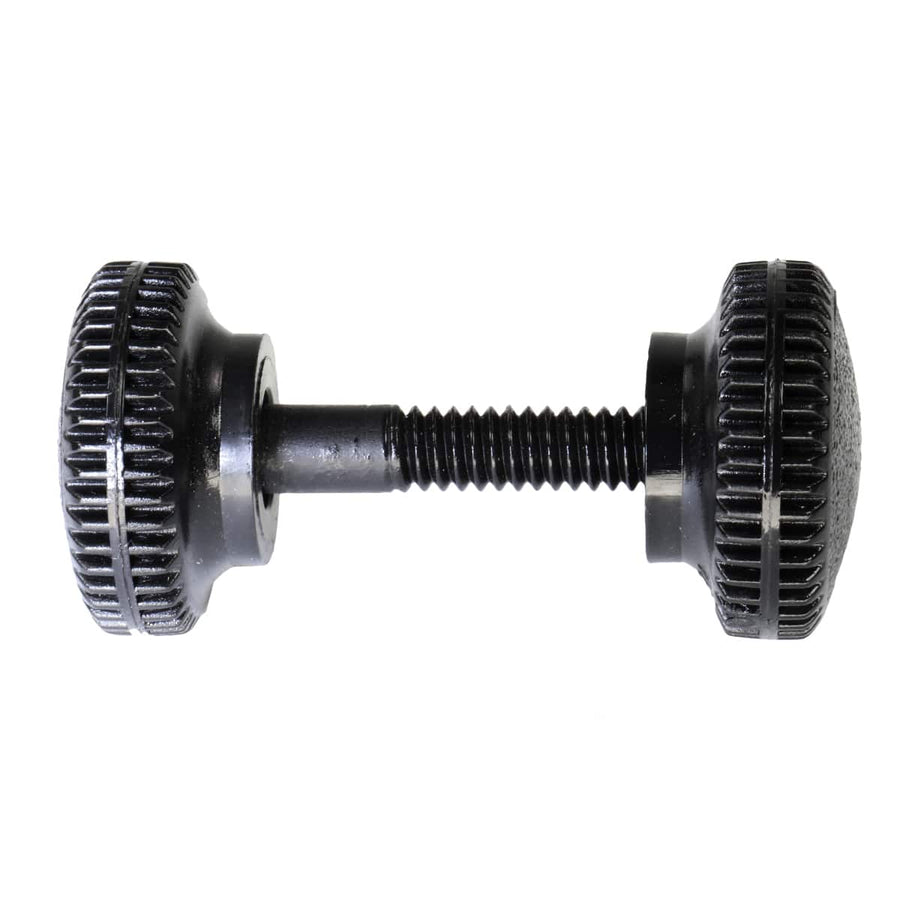 Fisher round nut and bolt hardware kit for search coil mounting on white background