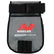 Minelab finds pouch in grey and black displayed with dimensions