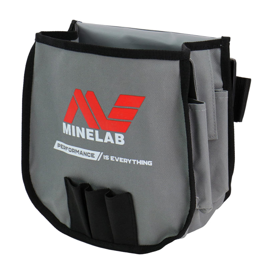 Minelab finds pouch filled with metal detecting tools and accessories