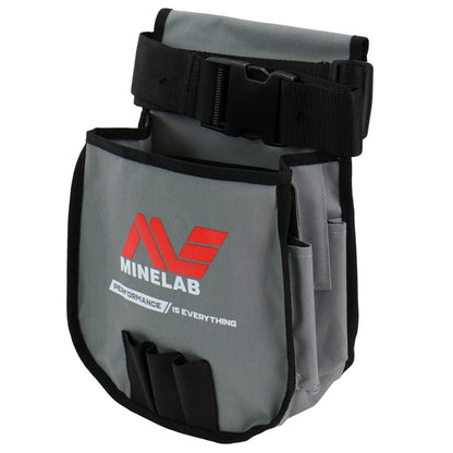 Minelab finds pouch exterior view showing brand logo and construction