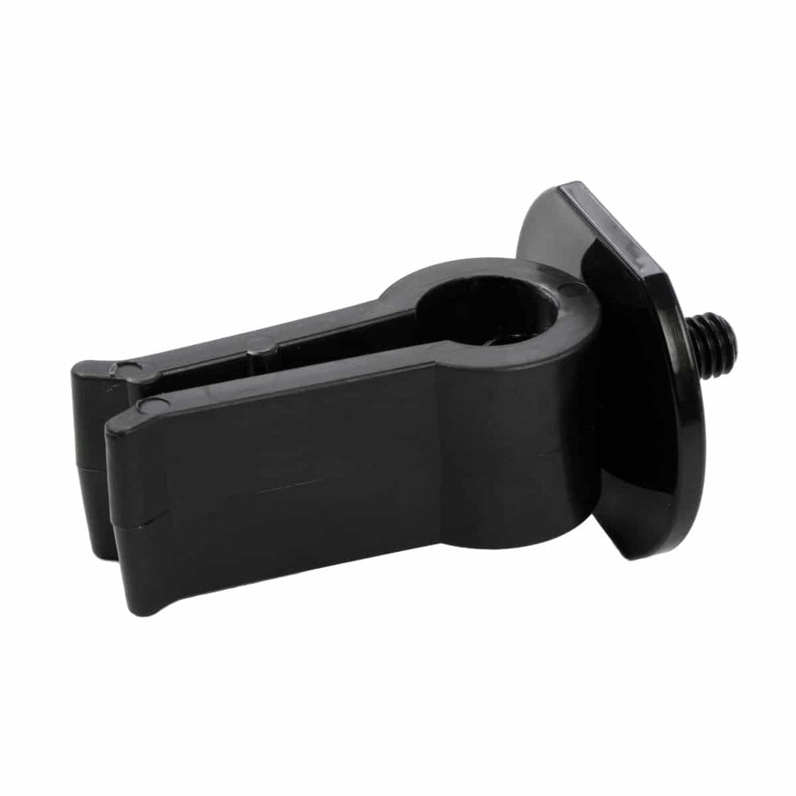 Detail of Blue Bowl leg leveler clamp attachment mechanism