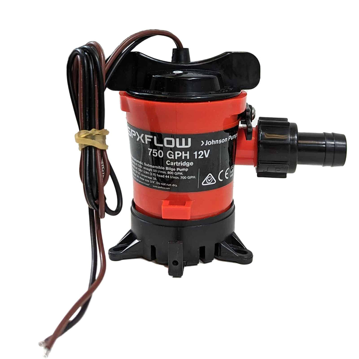 Blue Bowl 750 GPH submersible pump with pull-tab housing design