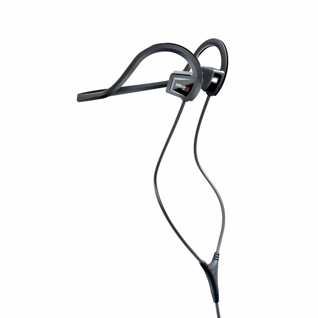 BH-01 Bone Conduction Headphones for XP Deus II shown with cable against a white backdrop