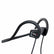 XP BH-01 bone conduction headphones with red transducers and gray headband on white background