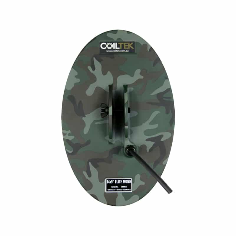 Coiltek 14x9 Elite Mono search coil with camo finish for Minelab metal detectors