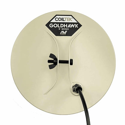 Coiltek Goldhawk 9 inch mono search coil for Minelab GPX 6000 metal detector.