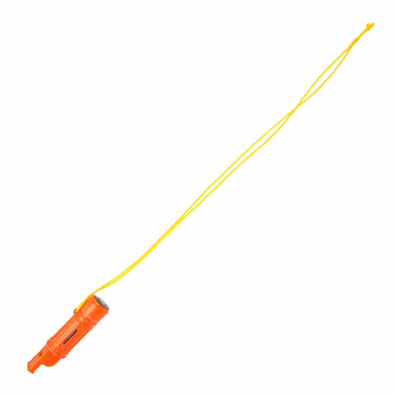 5-in-1 Orange Survival Whistle with Lanyard