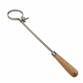 TerraX steel crucible tongs displayed with measurement scale showing 15 inch length