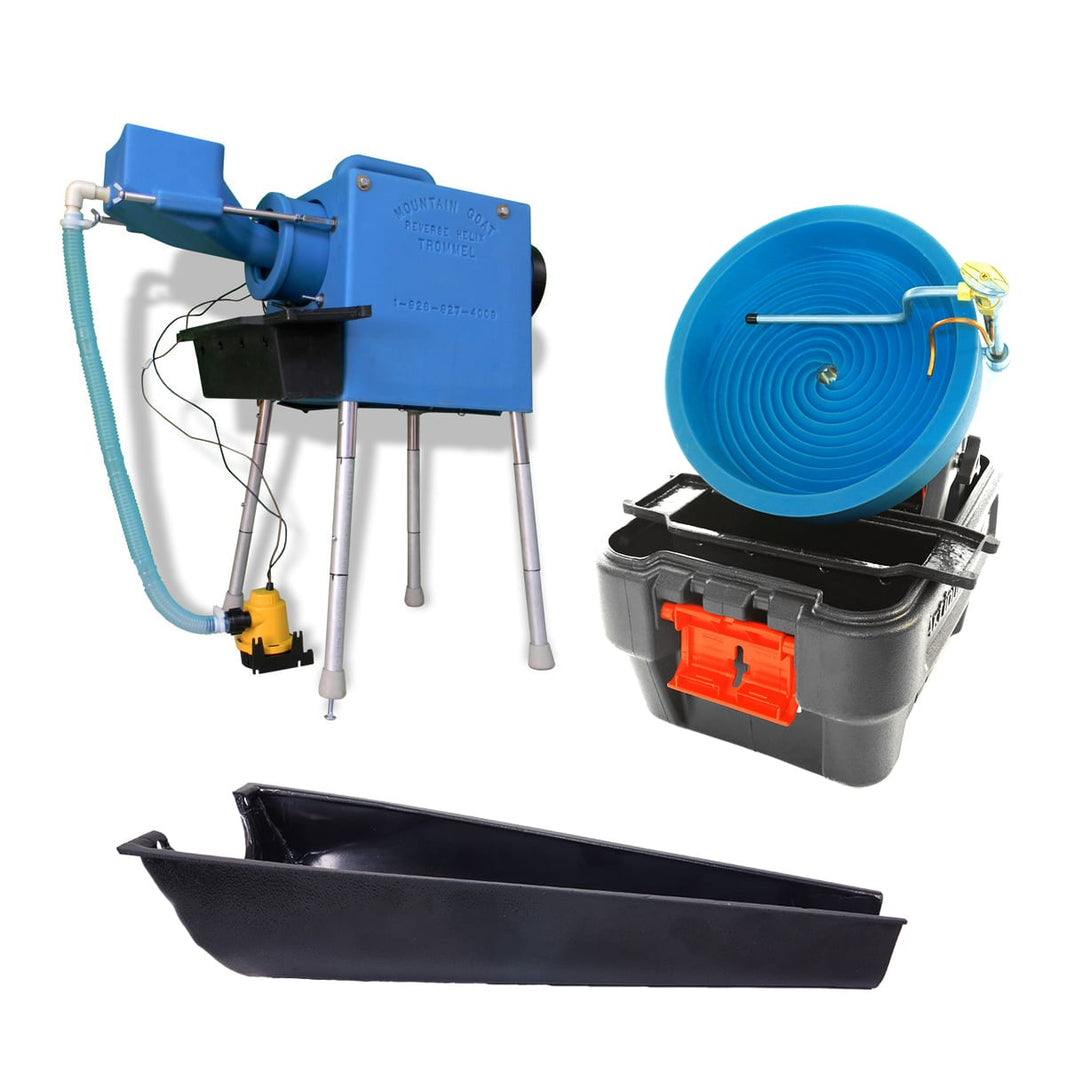 Camel Mining Mountain Goat Trommel with Desert Fox gold panning machine complete kit