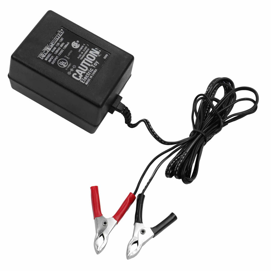 CM-032 charger side view showing compact portable design