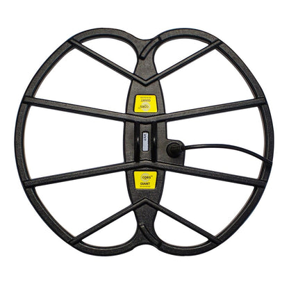 CORS Giant 15x17 DD coil for Bounty Hunter Gold and Platinum detectors with skidplate attached