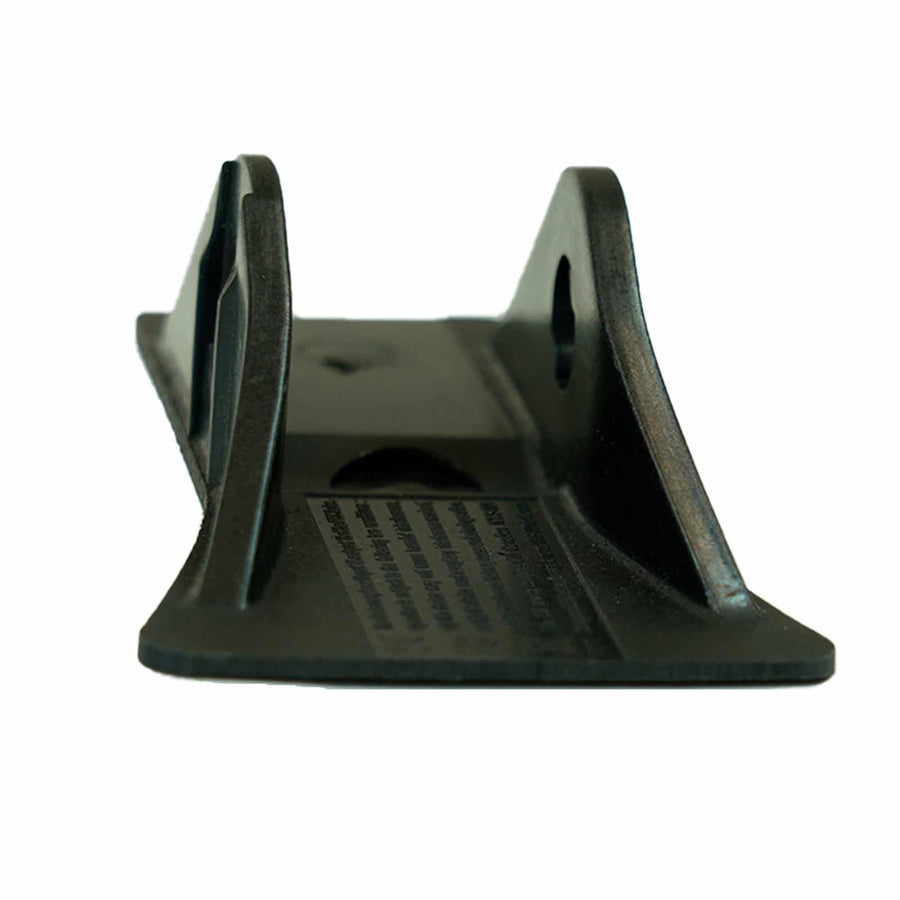 Close-up view of XP Deus replacement plastic lugs with mounting hardware