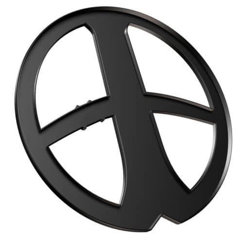 XP Deus 13x11 elliptical coil cover with cross-brace polymer construction